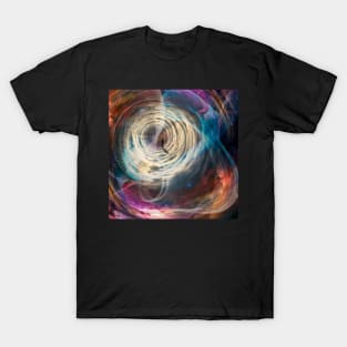 Man traveling in time and space T-Shirt